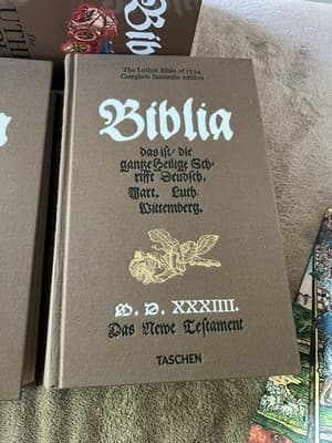 The Luther Bible of 1534 Complete Facsimile Edition in Slipcase Lucas Cranach - Thumbnail 7