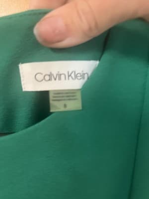CALVIN KLEIN SCUBA SLEEVELESS SHEATH DRESS, LIGHT MEADOW, SIZE 8 - Thumbnail 5