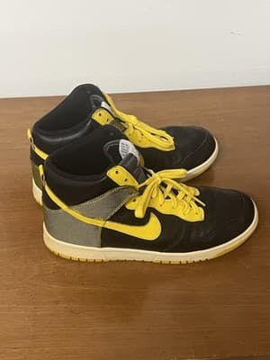 Nike Dunk High Black Varsity Maize - 317982-071 size 8 mens - Thumbnail 4