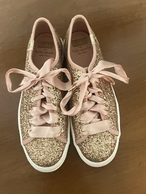 Keds - Kate Spade New York Women's Sneakers Size: 5.5 Rose Gold Glitter