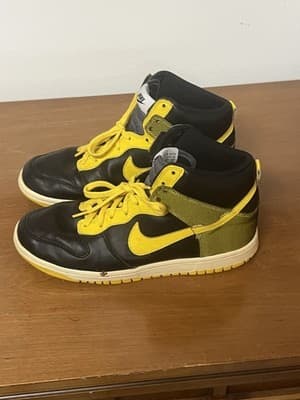 Nike Dunk High Black Varsity Maize - 317982-071 size 8 mens - Thumbnail 3