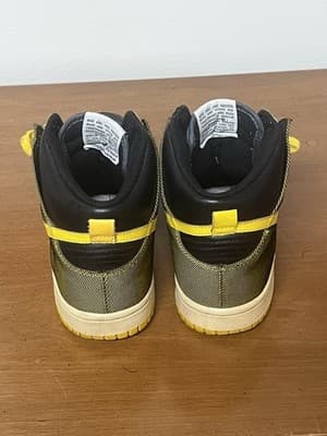 Nike Dunk High Black Varsity Maize - 317982-071 size 8 mens - Thumbnail 2
