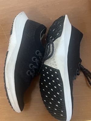 Allbirds Shoes Mens Sz 10 Tree Dasher 2 Running Sneakers Black Lace Up Low TD2 - Thumbnail 2