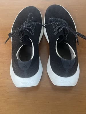 Allbirds Shoes Mens Sz 10 Tree Dasher 2 Running Sneakers Black Lace Up Low TD2 - Thumbnail 5