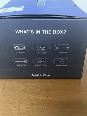 AuKing Projector, Brand New in Box, Full HD 1080P Home Theater Video - Thumbnail 2