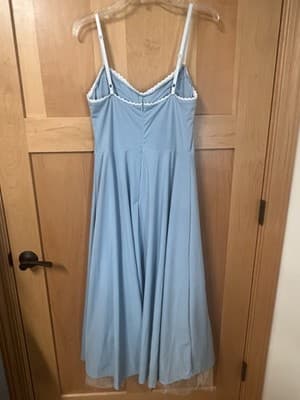 MIDI CORSET DRESS - BLUE Medium - Thumbnail 6