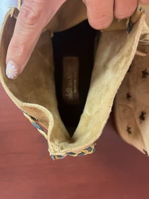 Free People Laidback London Argo Ankle Suede Stars Moccasins Cute 8.5/9 $220 - Thumbnail 4