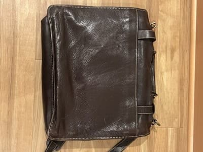 COLE HAAN Heavy Leather Briefcase / Messenger Bag - Thumbnail 3