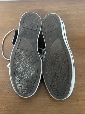 Converse Chuck Taylor All Star Platform Black Leather Sz 10.5 Women's ~READ - Thumbnail 5