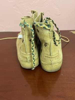 Free People Laidback London Argo Ankle Suede Stars Moccasins Cute 8.5/9 $220 - Thumbnail 2