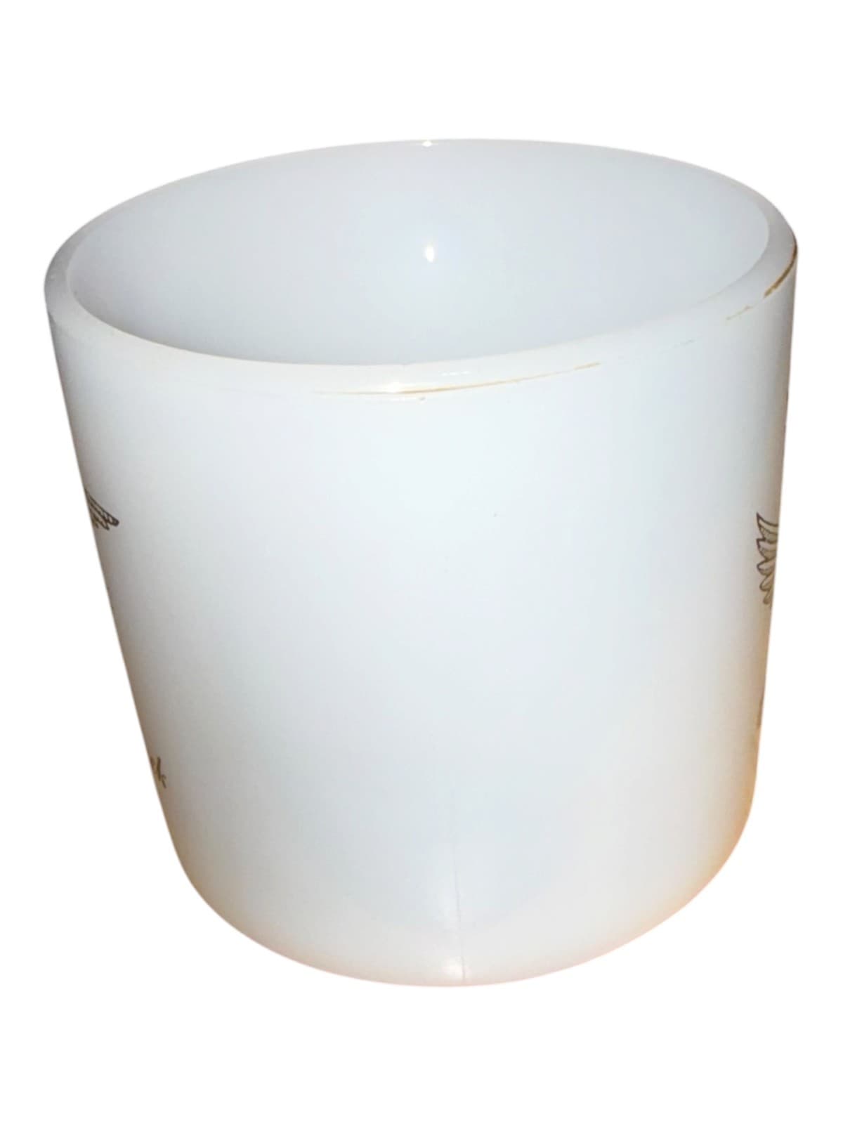 Vintage Federal Glass Canada Goose Duck Milk Glass Coffee Mug - Thumbnail 3
