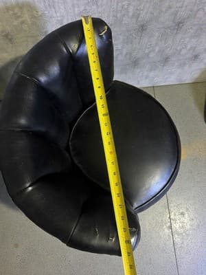 Rare Vintage Whiskey Barrel Swivel Chair Wood Metal Band Black Bar Lounge - Thumbnail 14