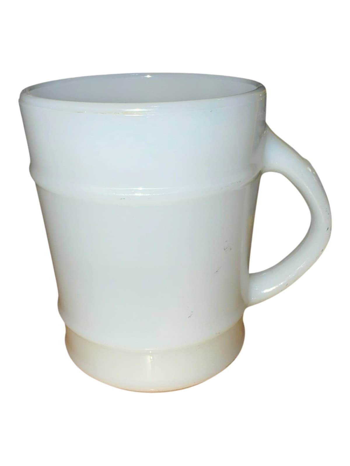 Vintage Anchor Hocking Fire King White Milk Glass Coffee Mug Cup