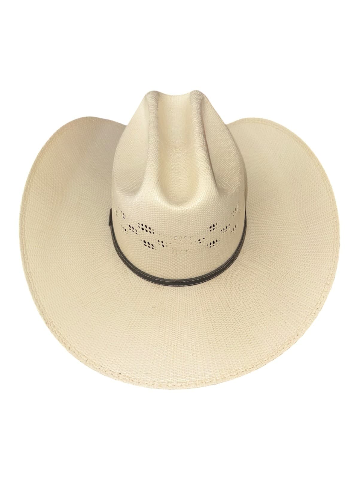 Ariat Bangora Straw Western Cattleman Cowboy Hat Men's Size 6 3/4 Beige - Thumbnail 3