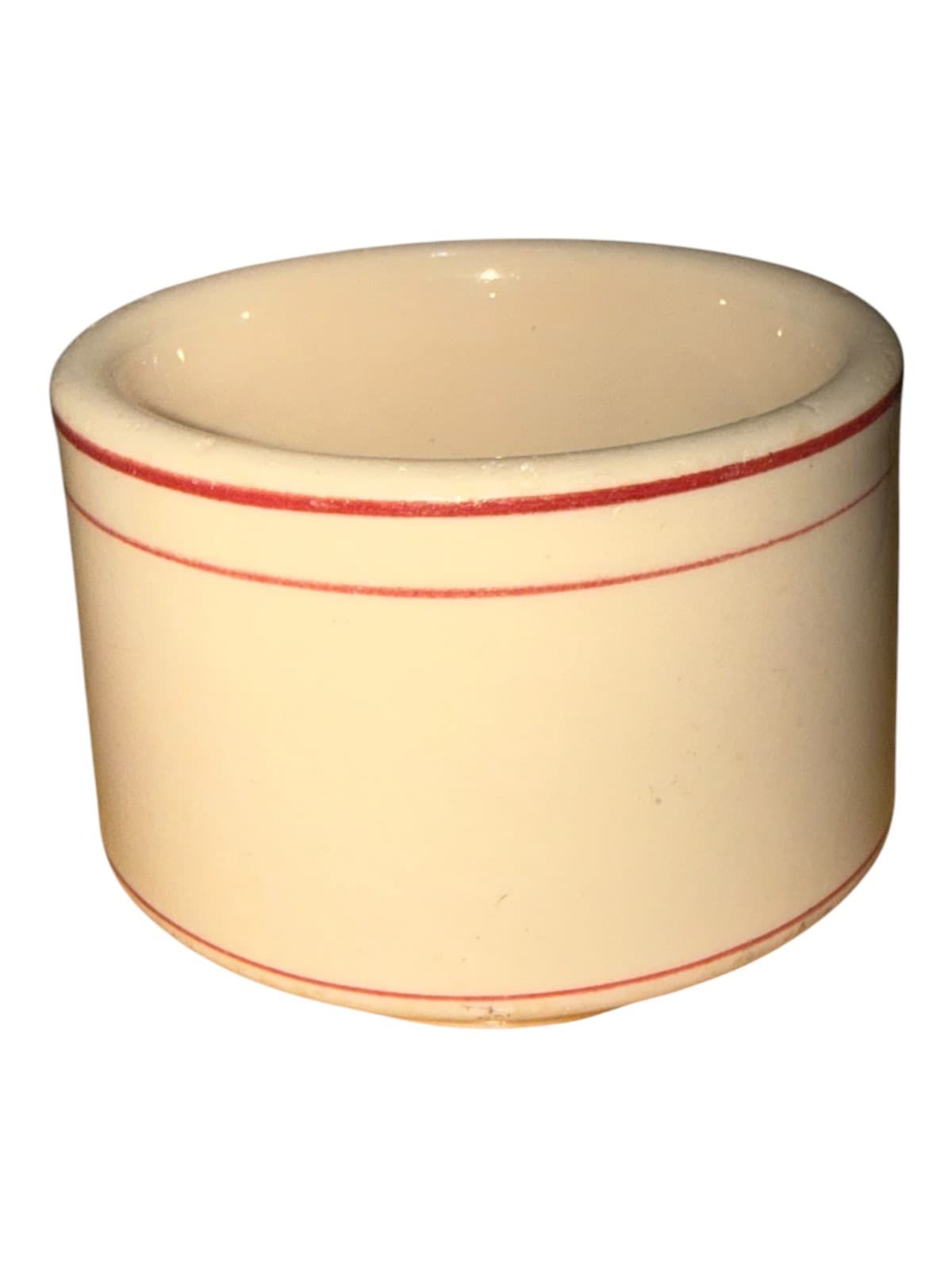 Vintage Sterling Vitrified Desert Tan Red Stripes Coffee Mug Cup - Thumbnail 4