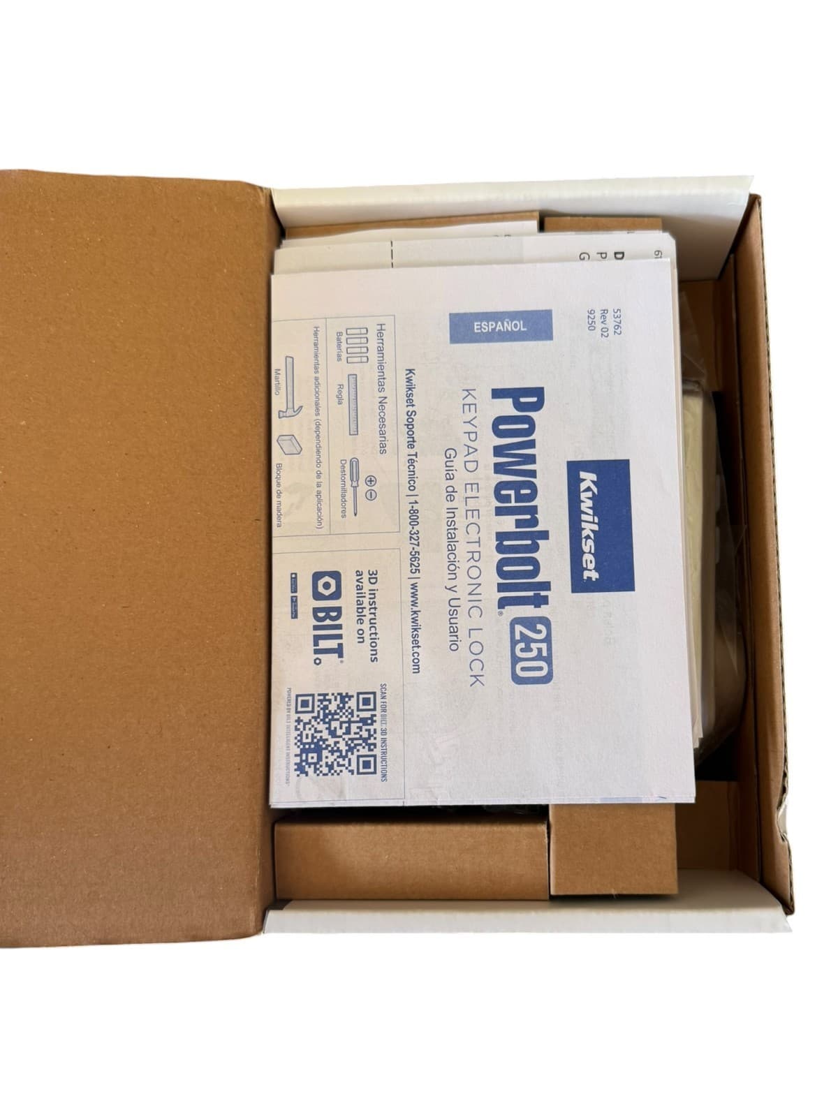 Kwikset Powerbolt 250 Keypad Electronic Deadbolt Lock Satin Nickel Open Box NEW - Thumbnail 2