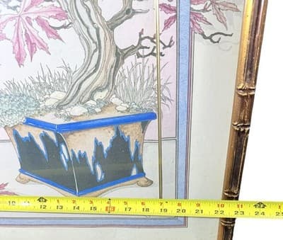 Graham Illingworth Japanese Maple Bonsai Framed Print Bamboo Gold Frame - Thumbnail 9