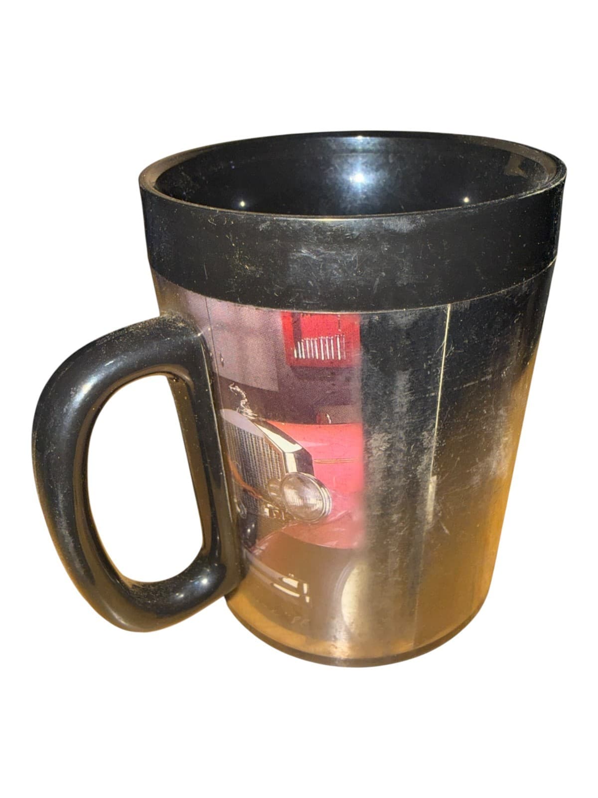 Vintage 1988 Snap-On Toolmate Edition Thermo-Serv Plastic Coffee Mug Black - Thumbnail 3