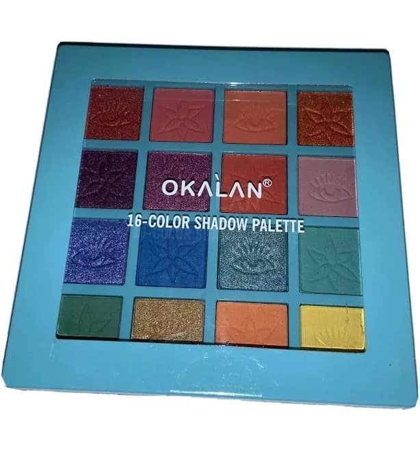 OKALAN Sandbeach 16 Color Shadow Palette E060 - Thumbnail 8