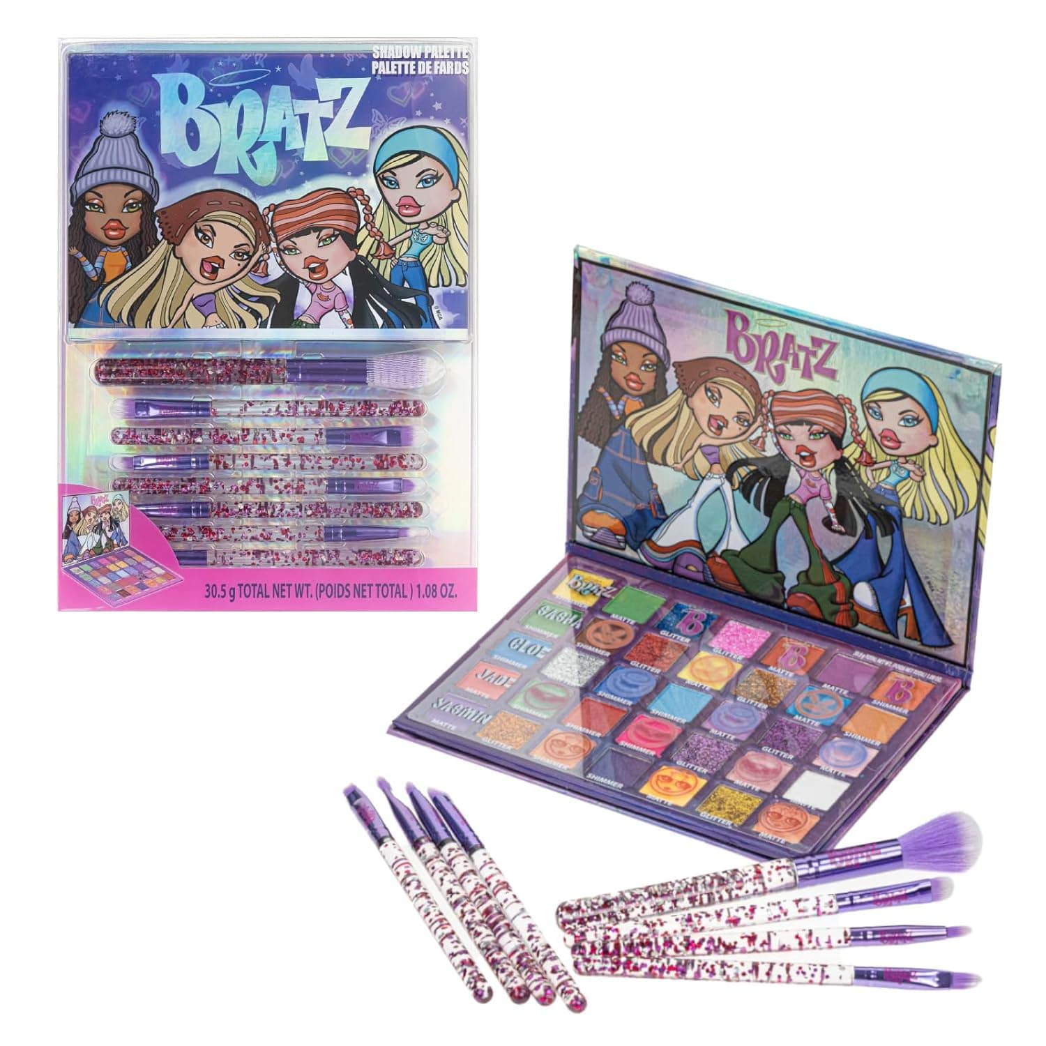 Bratz - Townley Girl 27 Eyeshadow Palette  Shimmery & Opaque Colors for Kids  Ages 3+ - Thumbnail 7