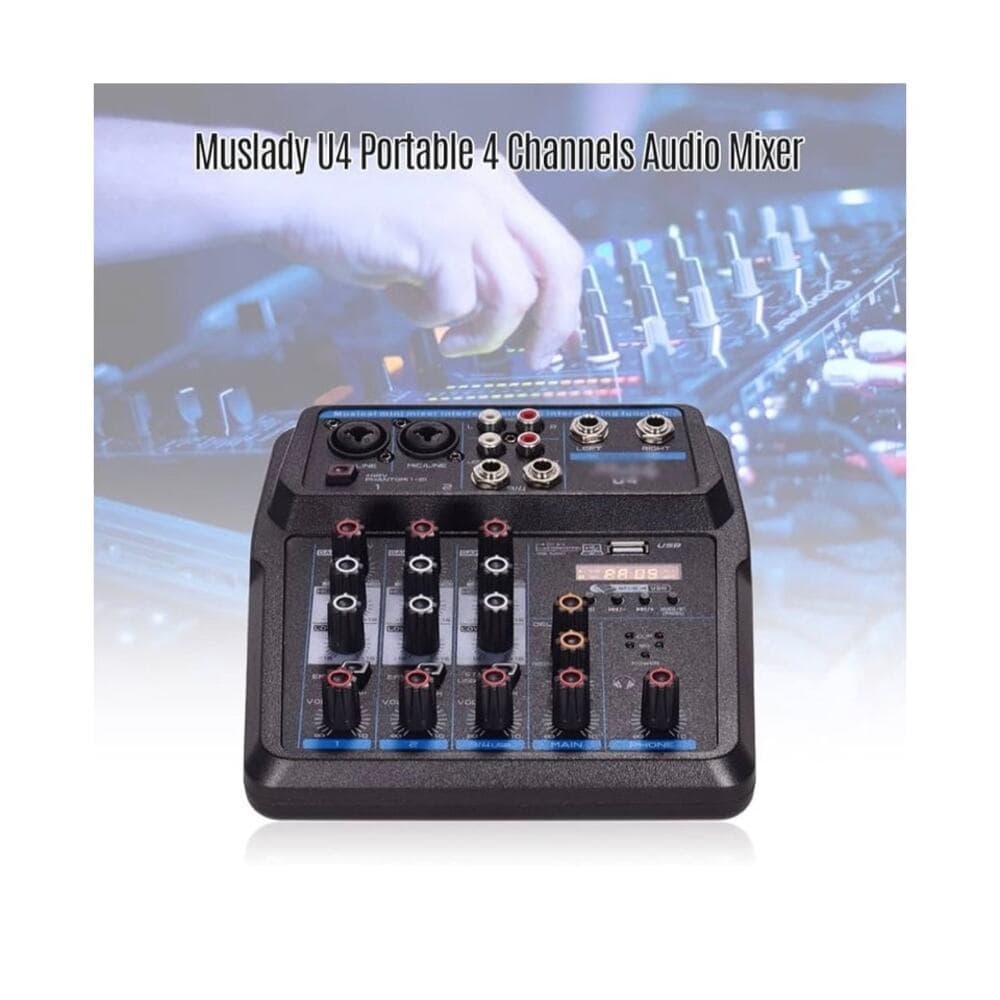 Depusheng U4 Professional 4-Channel Mixer - Thumbnail 9