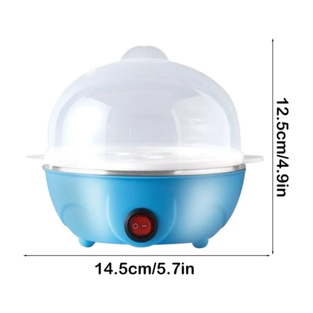Rapid Egg Cooker, Electric Egg Cooker with Auto Shut Off, Soft Boiled Eggs Blue - Thumbnail 2