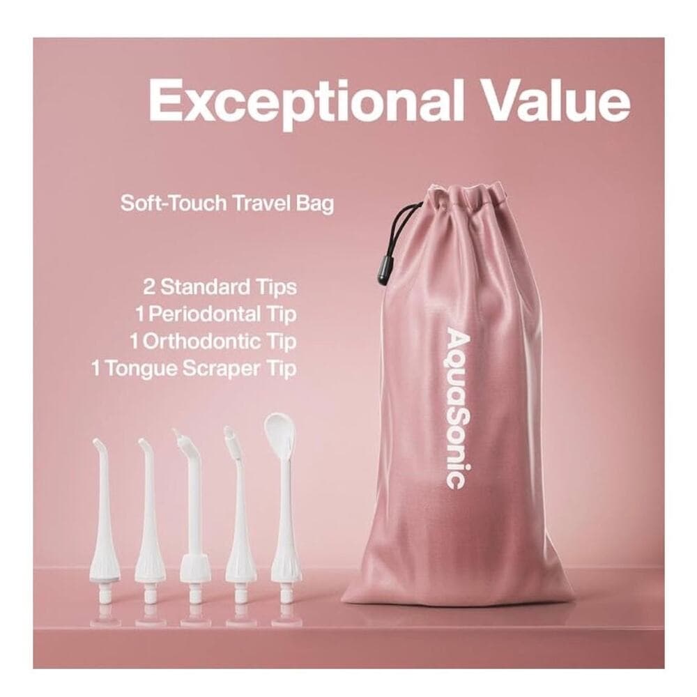 AquaSonic Water Flosser -Cordless Rechargeable Water Flossers for Teeth Cleaning - Thumbnail 3