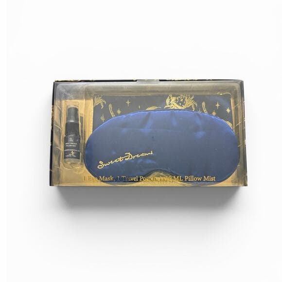 Silk Eye Sleep Mask Bundle Travel Pouch Case And Calming 1 ml Spray Pillow Mist - Thumbnail 5