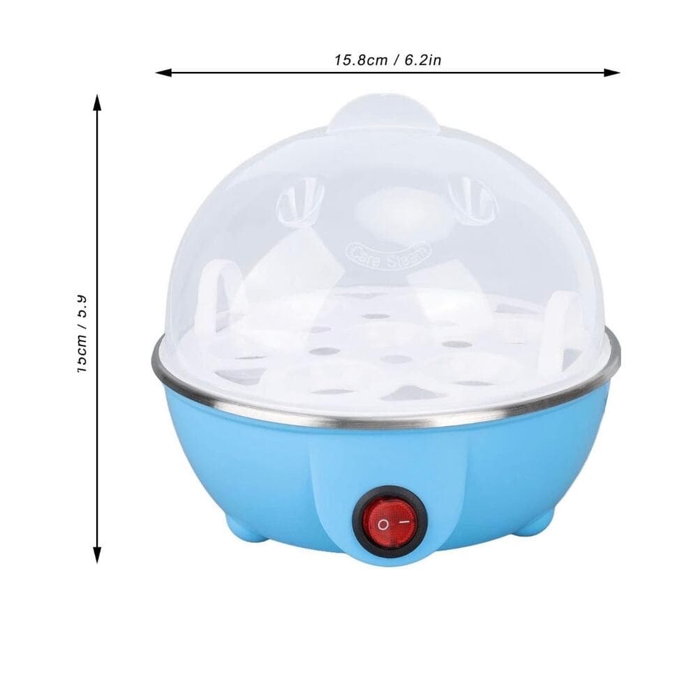 Rapid Egg Cooker, Electric Egg Cooker with Auto Shut Off, Soft Boiled Eggs Blue - Thumbnail 6