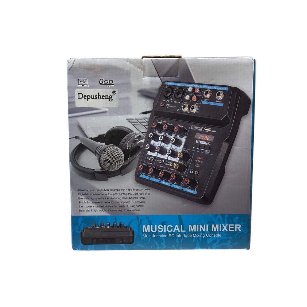 Depusheng U4 Professional 4-Channel Mixer - Thumbnail 6