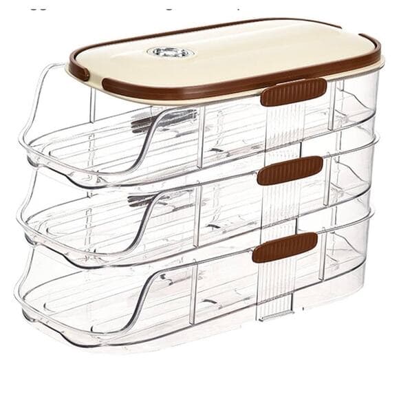 Automatic Egg Roller Organizer Egg Dispenser Auto Rolling Egg Tray Egg Rack - Thumbnail 7