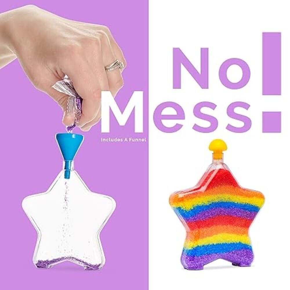 Sand Art Kit for Kids, Glow in the Dark Sand Art Bottles and Necklaces - Thumbnail 5