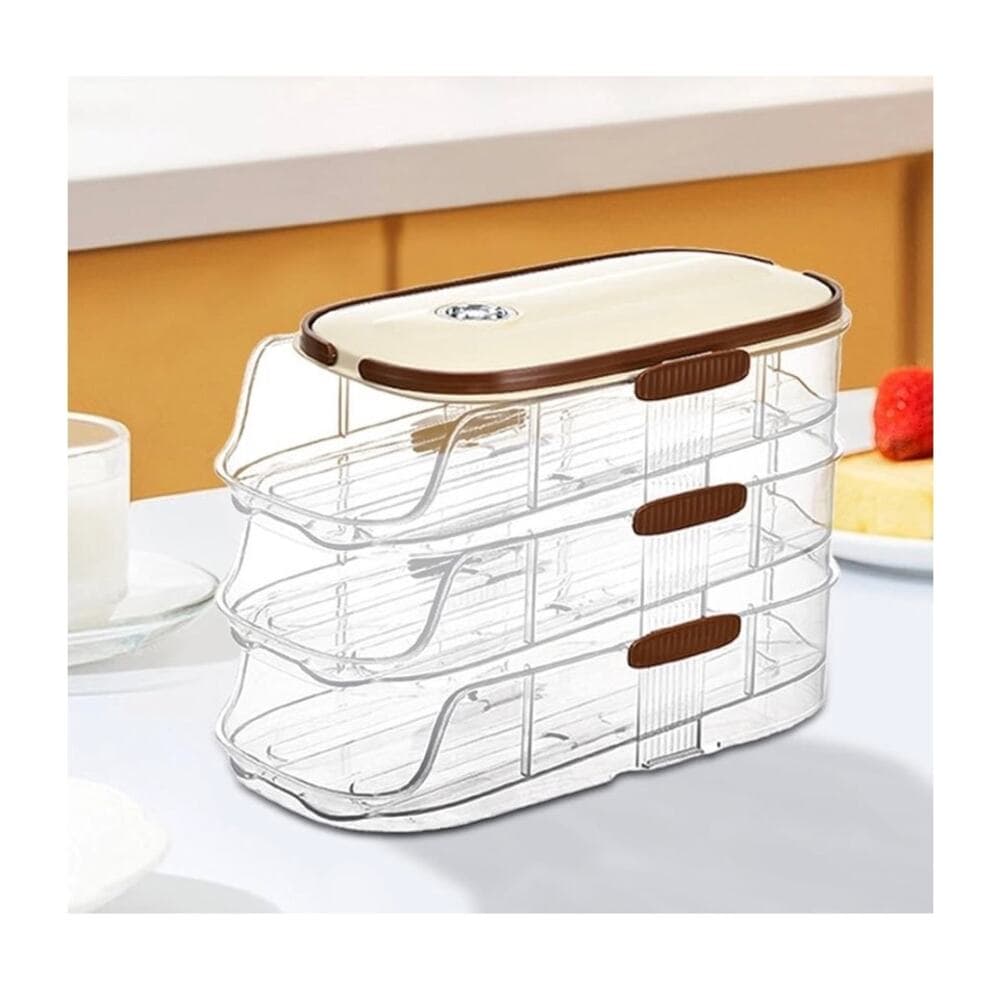 Automatic Egg Roller Organizer Egg Dispenser Auto Rolling Egg Tray Egg Rack - Thumbnail 4