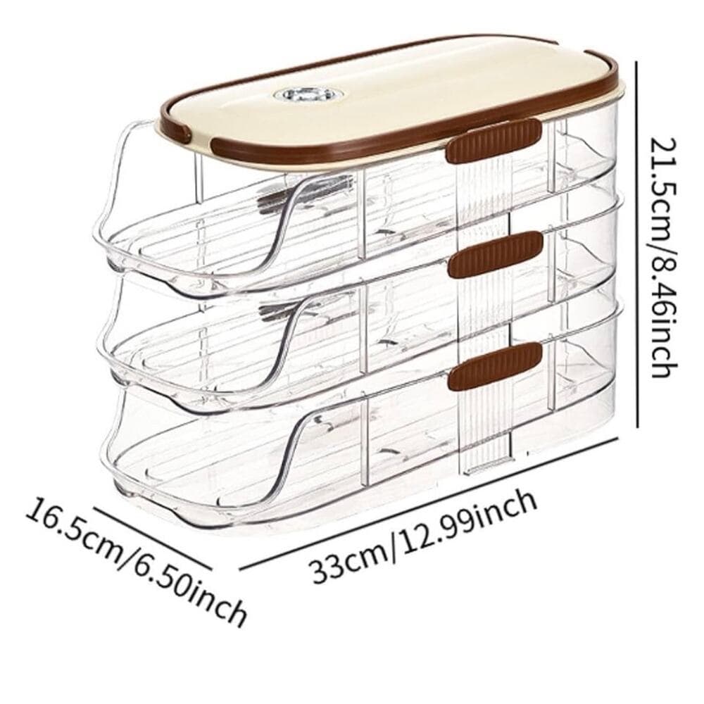 Automatic Egg Roller Organizer Egg Dispenser Auto Rolling Egg Tray Egg Rack - Thumbnail 3