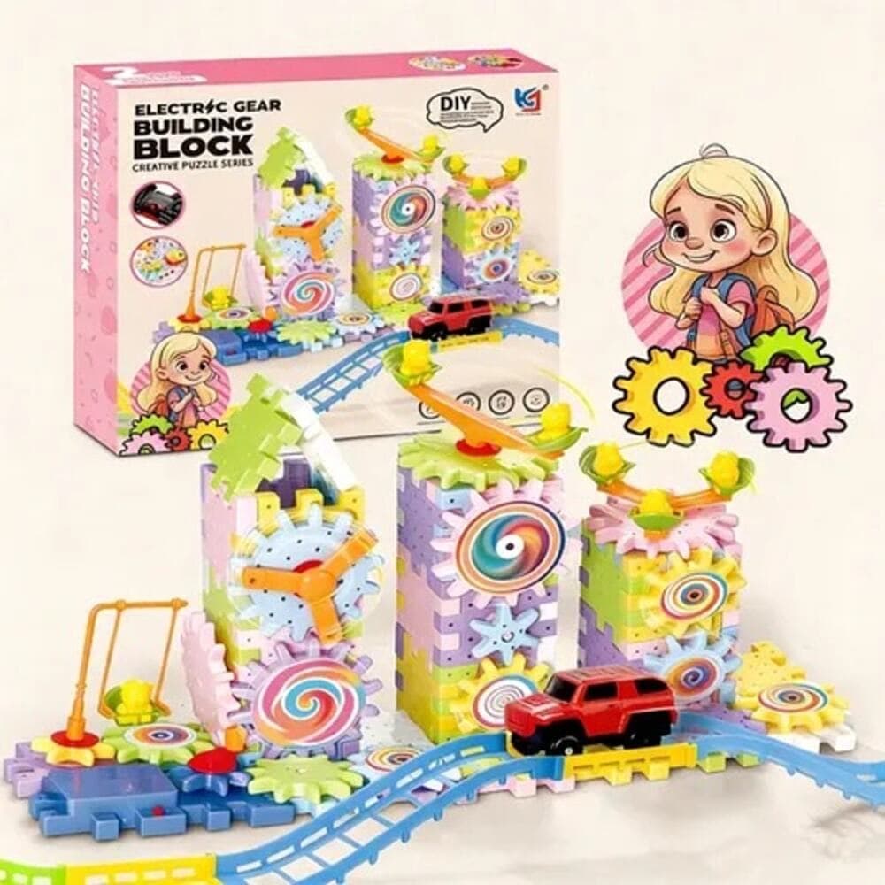 180-piece Electric Gear Building Block Creative Puzzle Set. - Thumbnail 12