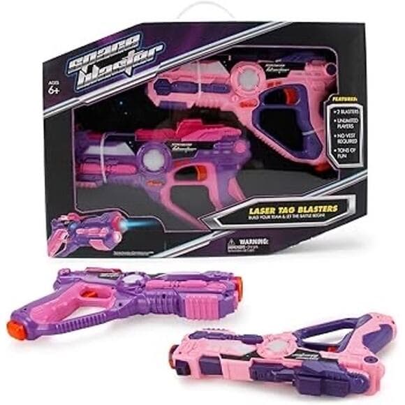 Liberty Imports Pink Infrared Laser Tag 2 Players Game Set for Kids - Thumbnail 8