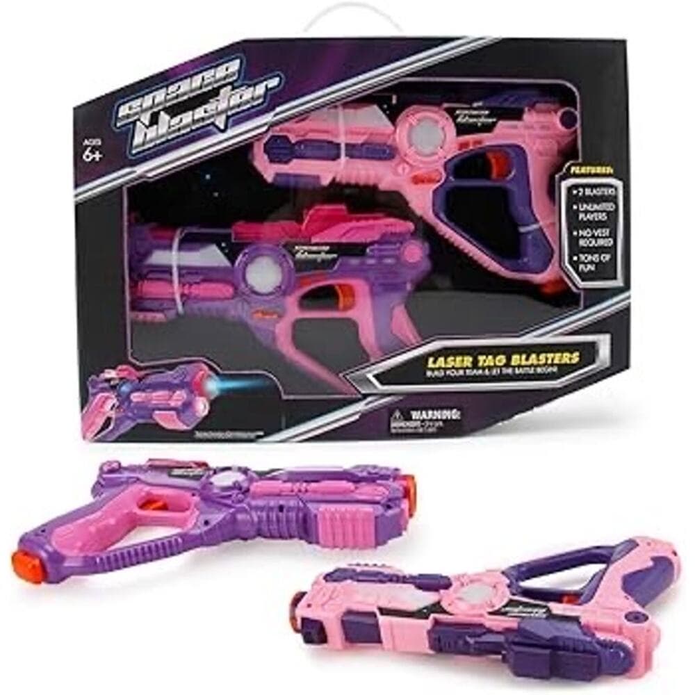 Liberty Imports Pink Infrared Laser Tag 2 Players Game Set for Kids - Thumbnail 7