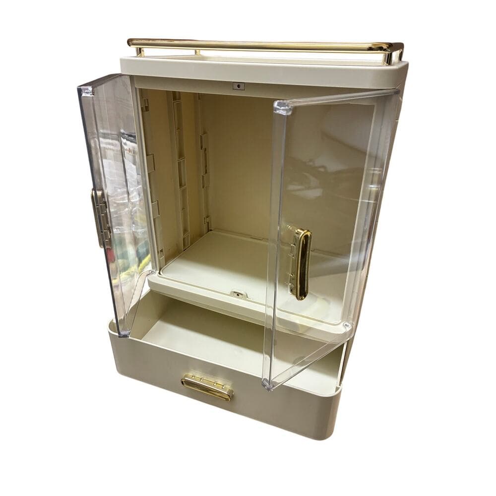 Foldable Vanity Cupboard Style Cosmetic Organizer