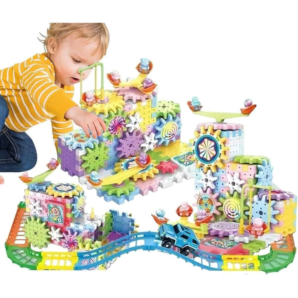 180-piece Electric Gear Building Block Creative Puzzle Set. - Thumbnail 8
