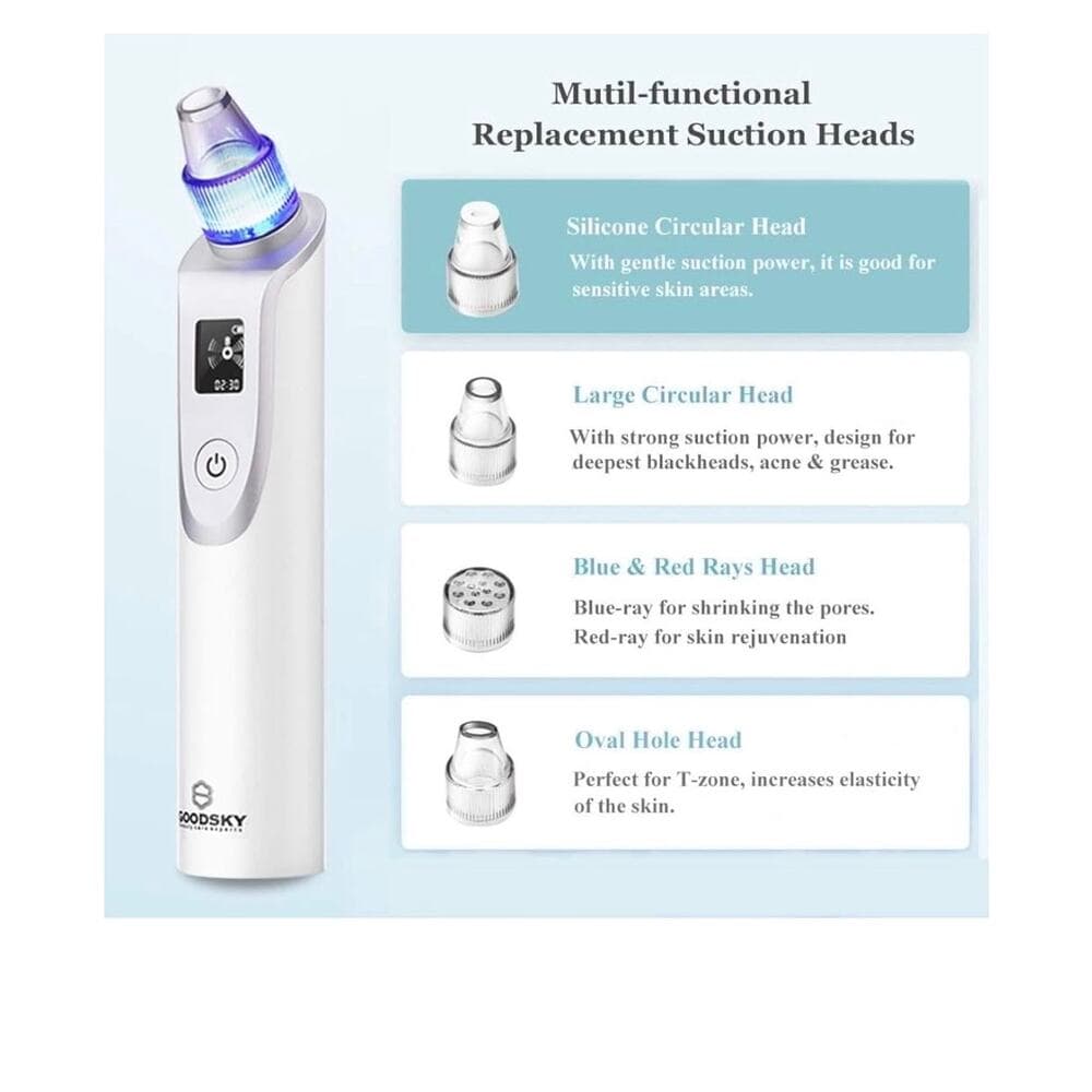 GOODSKY Blackhead Remover Vacuum, Electric Comedo Suction Removal Tool - Thumbnail 4