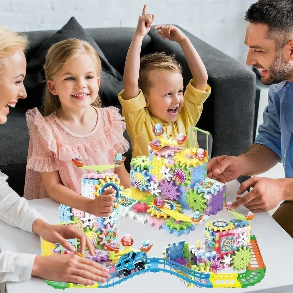 180-piece Electric Gear Building Block Creative Puzzle Set. - Thumbnail 6