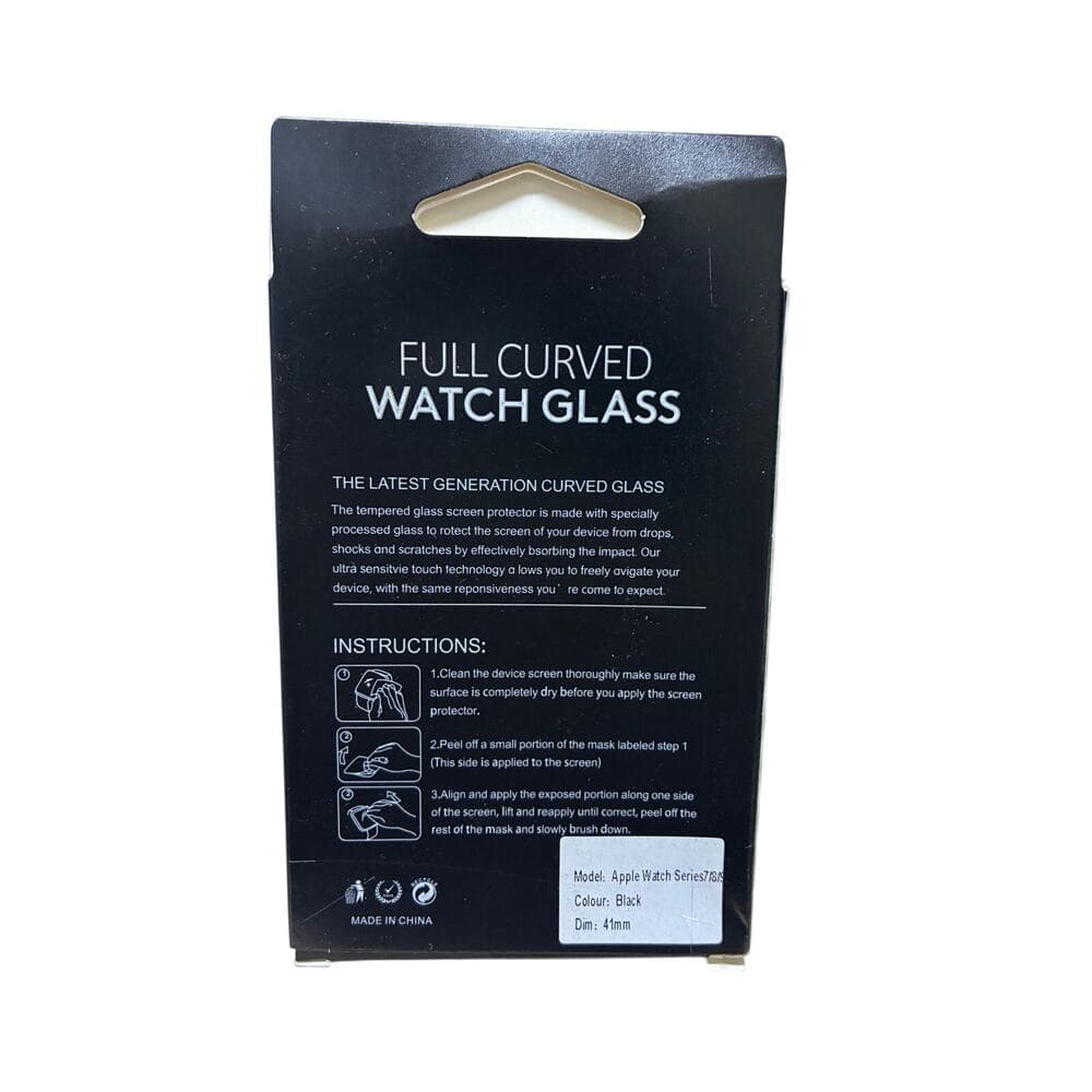 Full Curved Watch Glass Model Apple Watch Series 7/8/9 41mm - Thumbnail 2