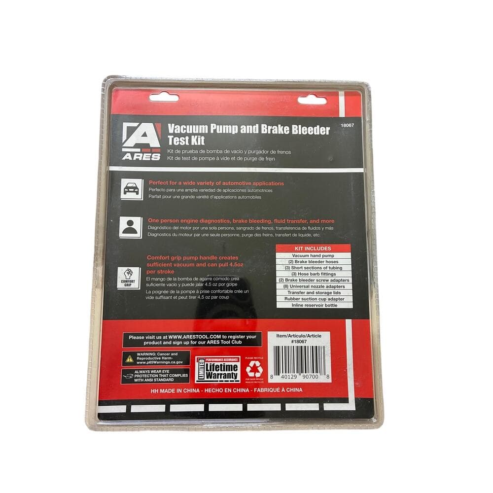 Ares Vacuum Pump And Brake Bleeder Test Kit - Thumbnail 2