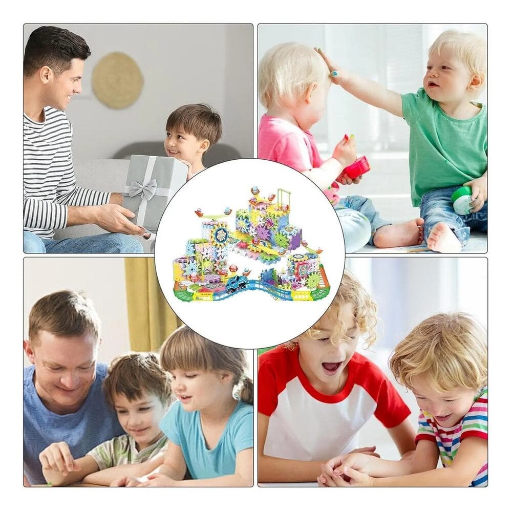 180-piece Electric Gear Building Block Creative Puzzle Set. - Thumbnail 7