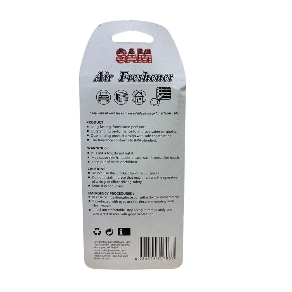 Sam Air Freshener New Car Vent Stick - Thumbnail 2