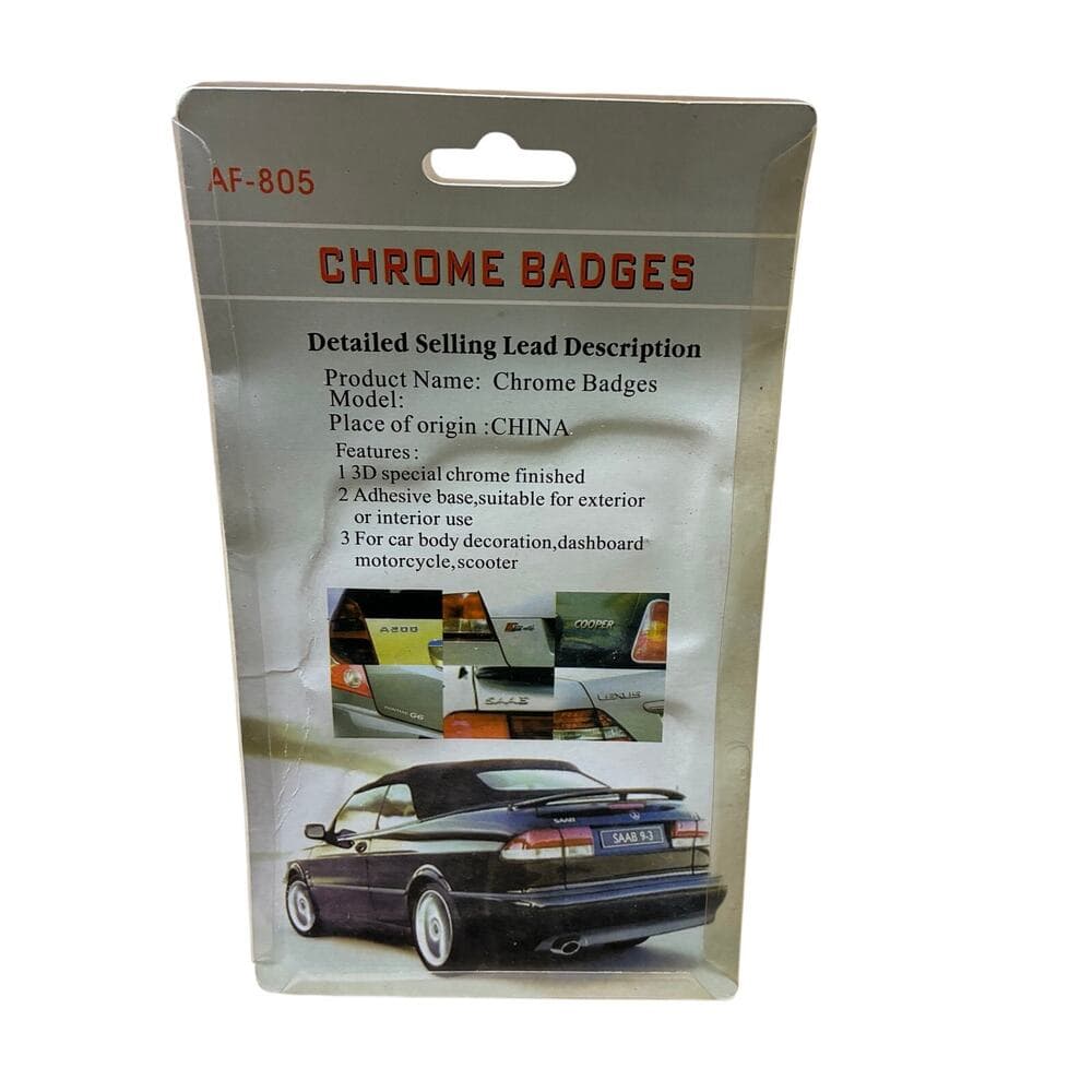 Chrome Badges For Cars New - Thumbnail 2