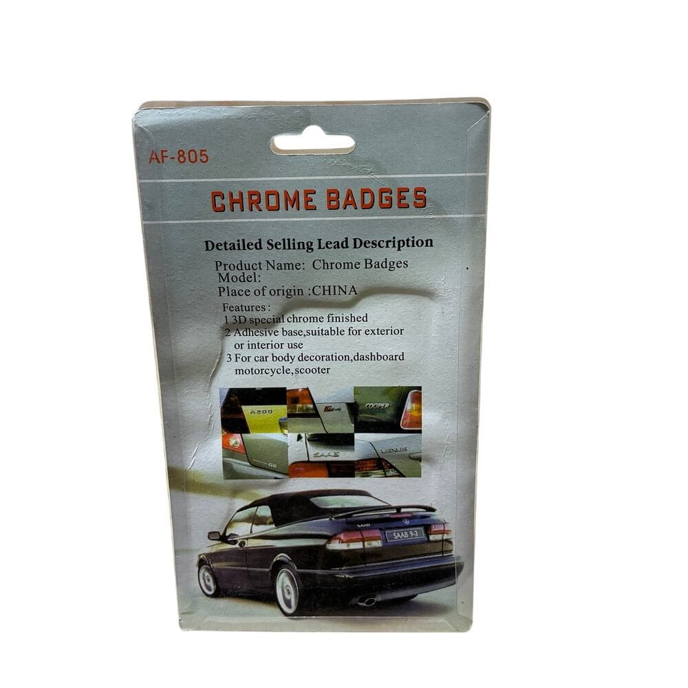 Chrome Badges For Cars New - Thumbnail 2