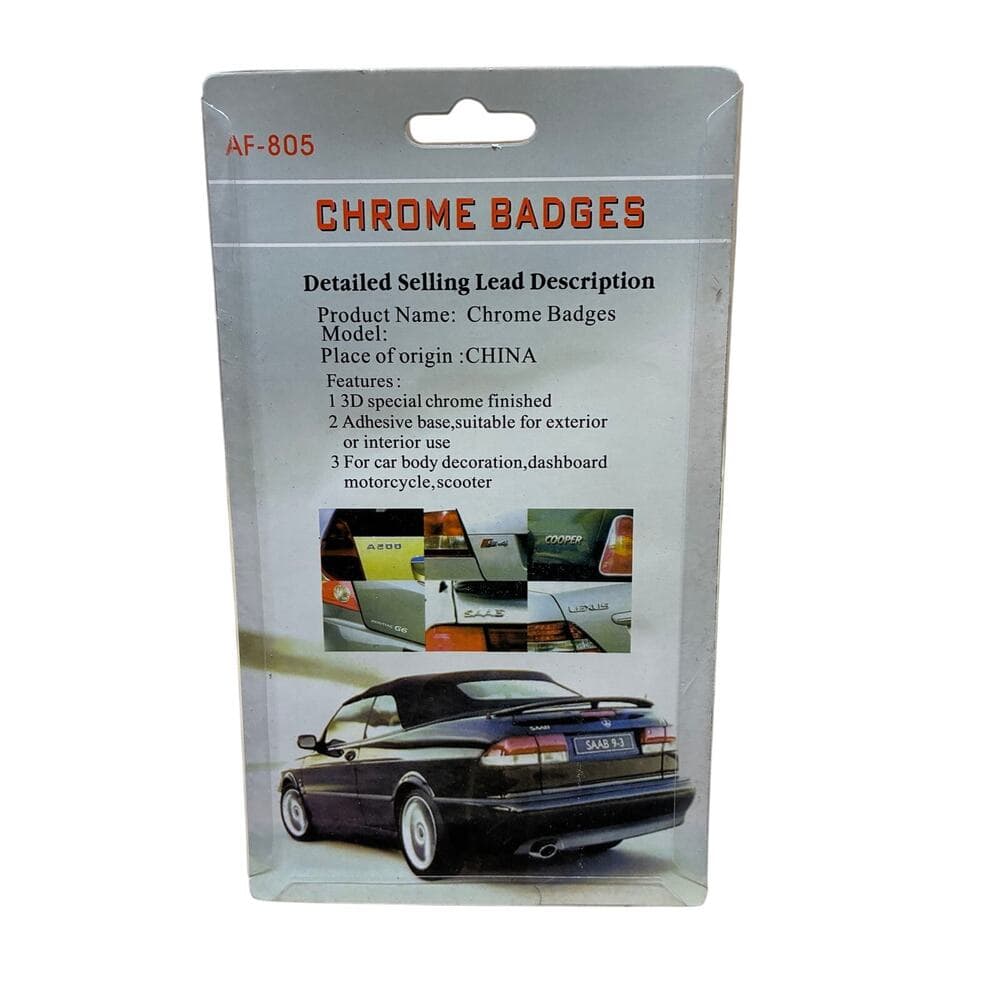 Chrome Badges For Cars New - Thumbnail 2