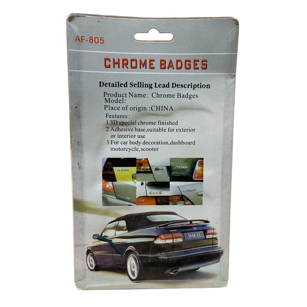 Chrome Badges For Car New - Thumbnail 2