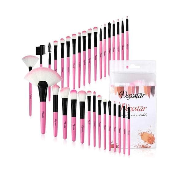 Makeup Brushes, Makeup Kit 32 PCS, Make up Brushes Set Pink for Makeup - Thumbnail 7